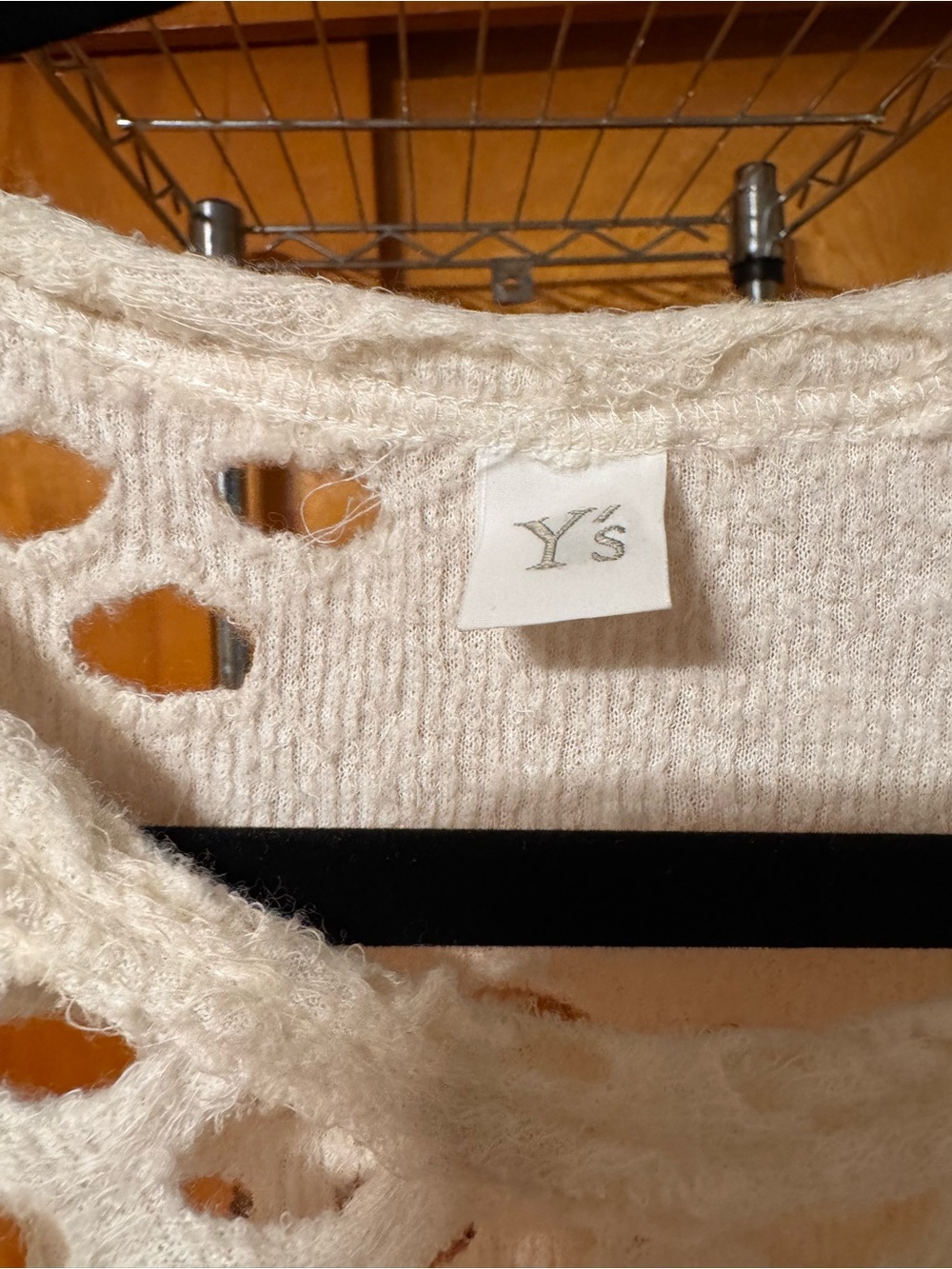 Y’s Yohji Yamamoto holed knit dress cotton wool women dress oversized - Picture 4 of 9